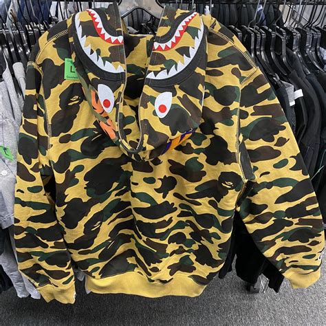 authentic bape shark hoodie.